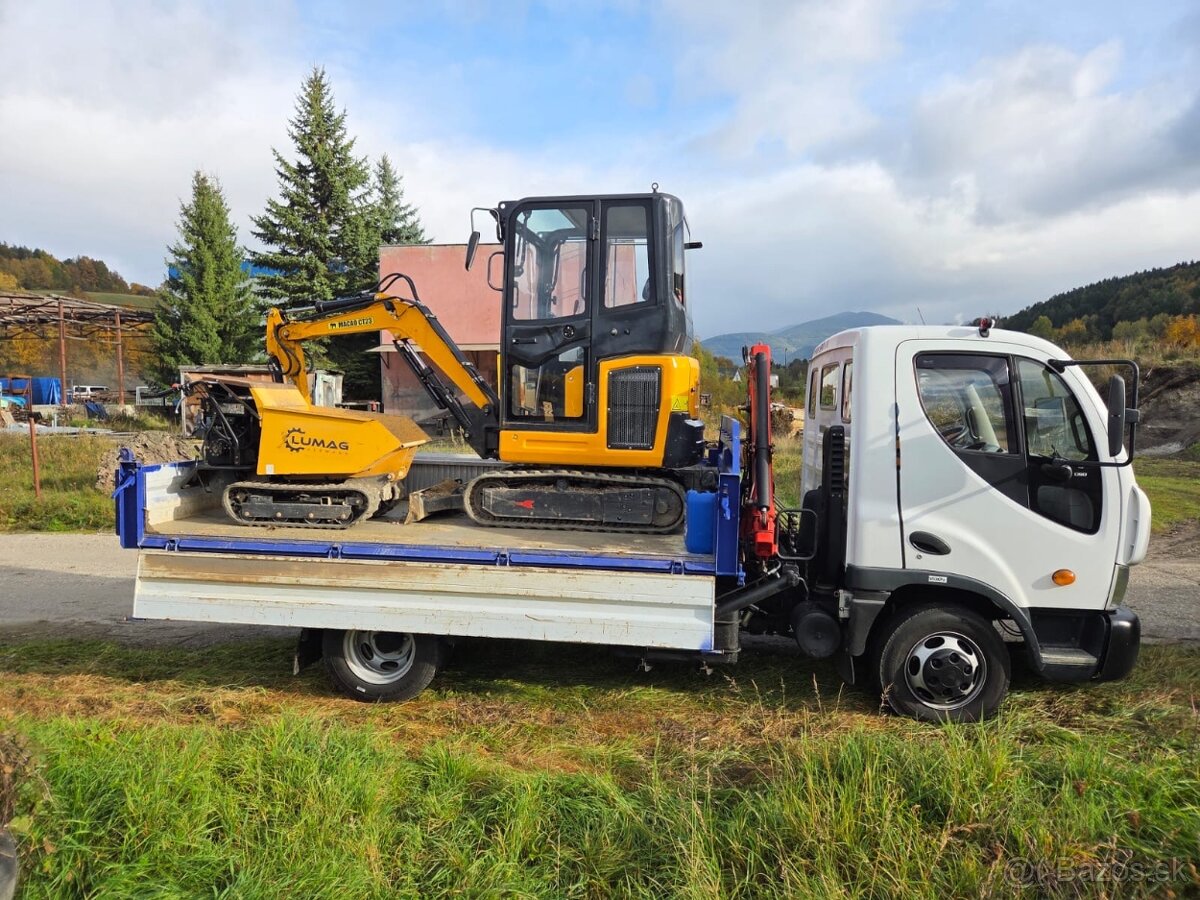 Zemné práce minibager + pásový vyklápač - 2