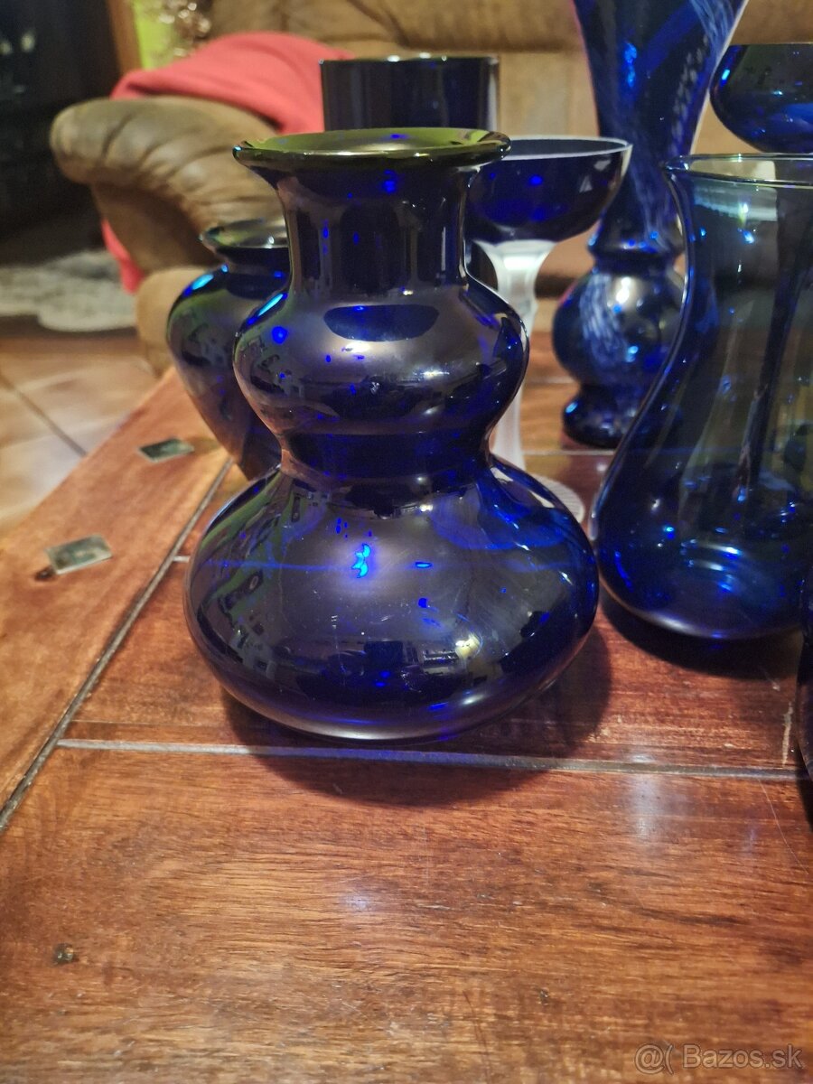 Modré kobaltove sklo - 2