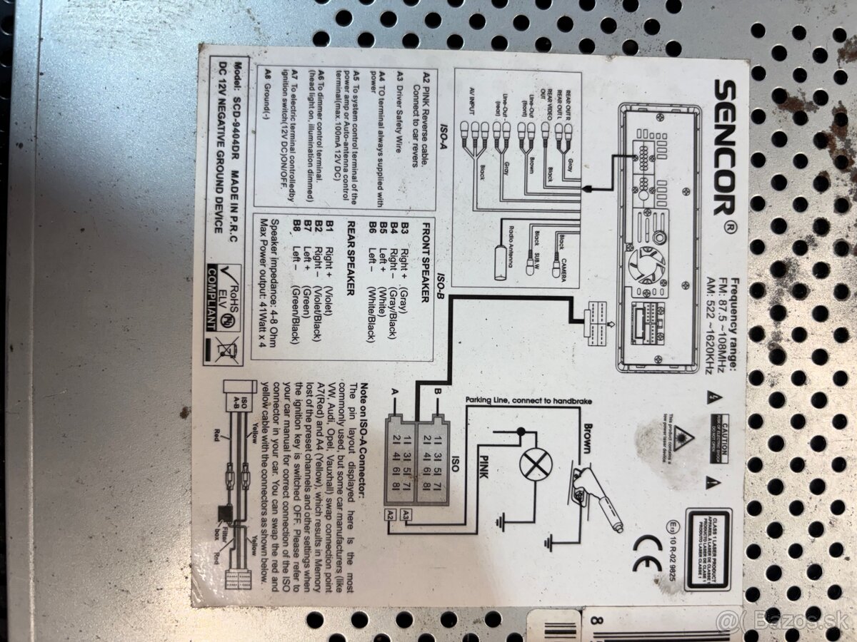 Sencor autorádio - 2