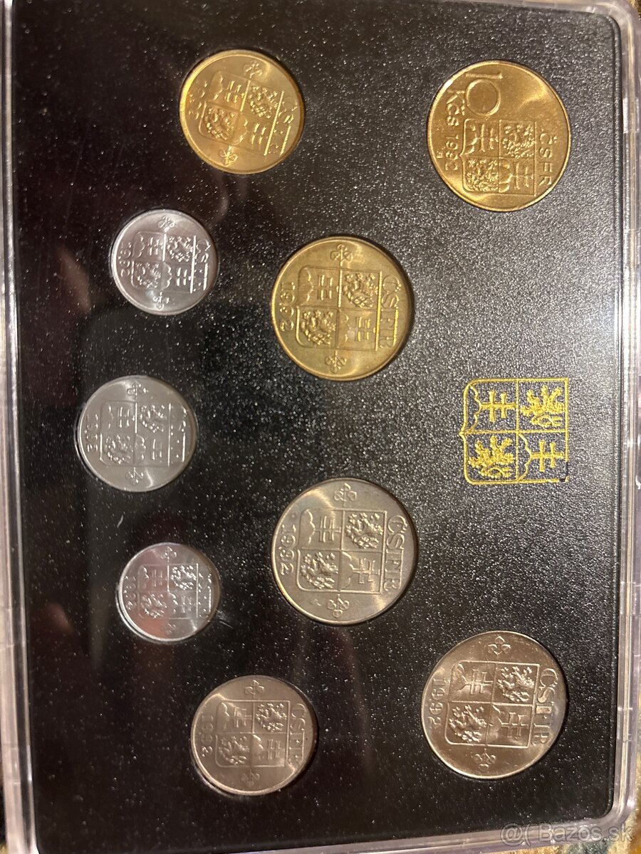 Sada československých mincí (1992) - 2