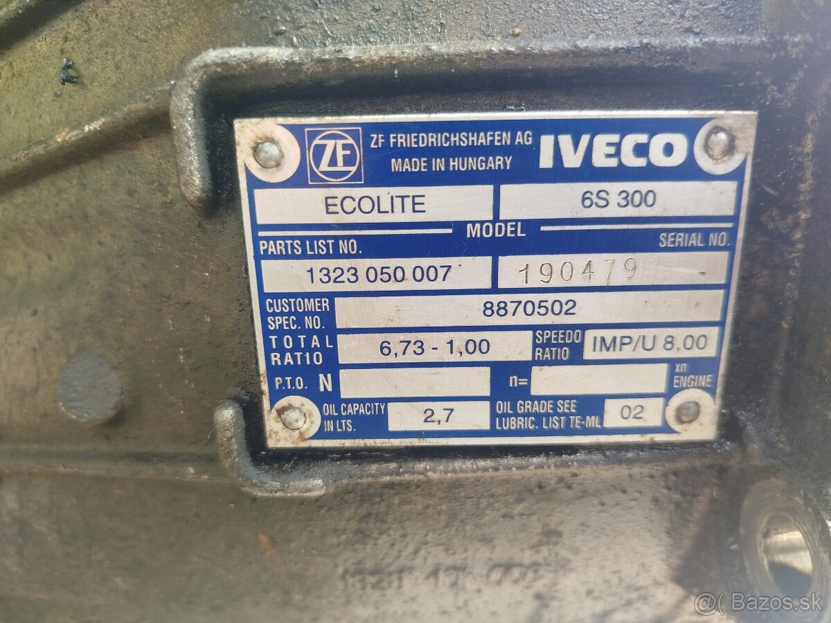 Predám prevodovku Iveco daily - 2