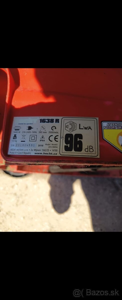 elektricka kosacka na travu HECHT 1638R - 2