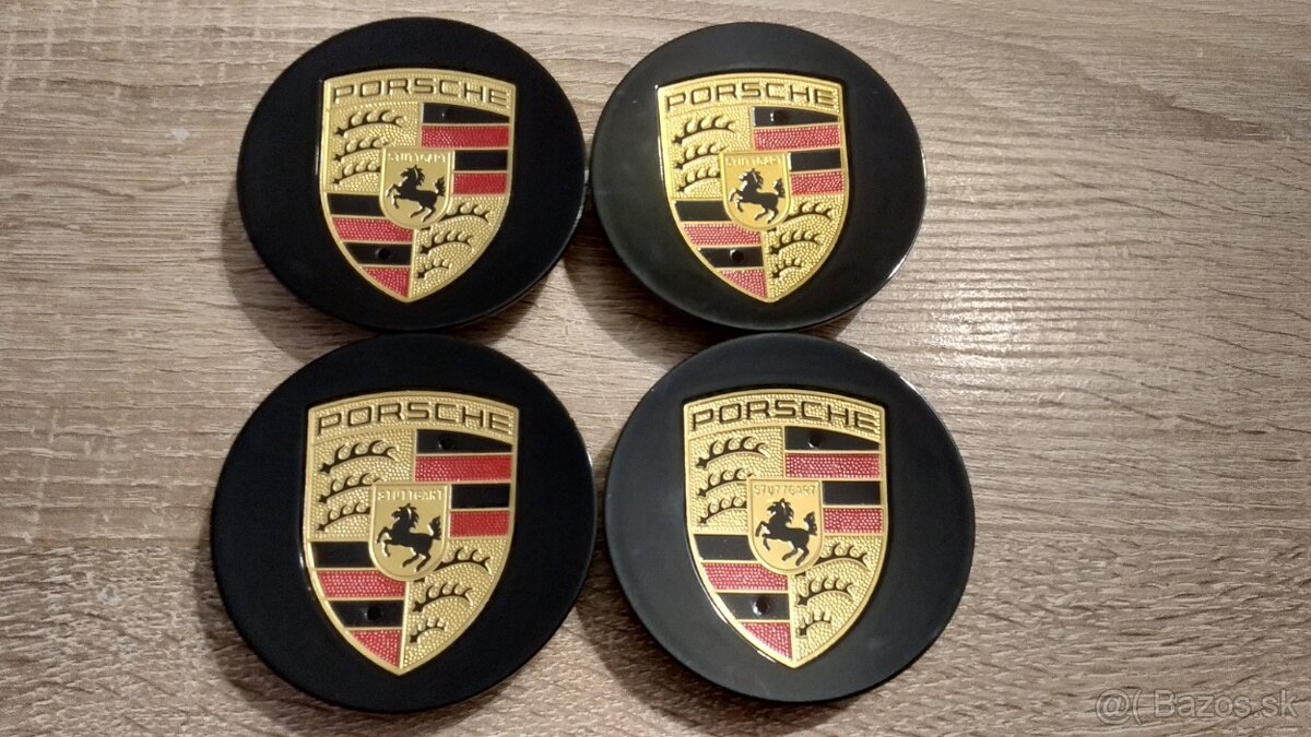 Porsche stredové krytky do kolies 76mm / 65mm viac farieb. - 2
