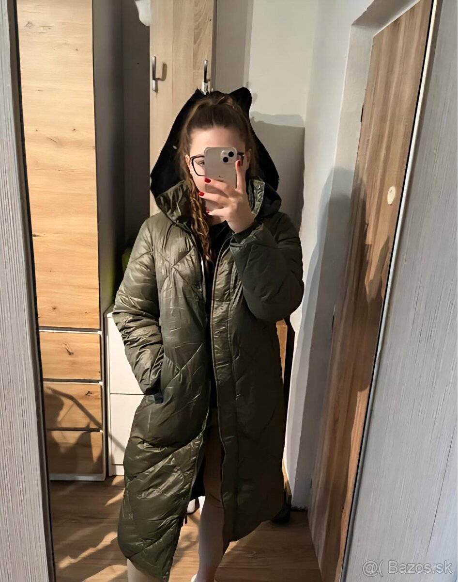 Zelená dlhá bunda - 2