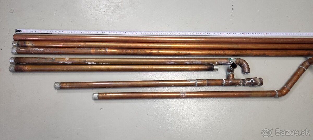 Predám medené rúry Cu 28 x 1 mm - 2