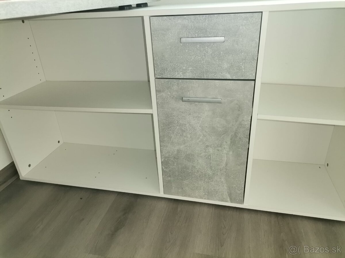 Rohovy pisaci stol do pracovne - 2