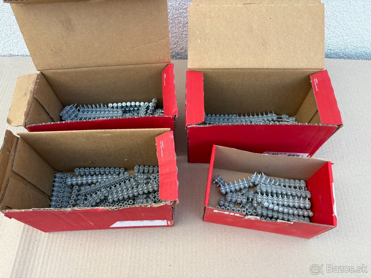 Predám rôzne klince HILTI do BX3 - 2