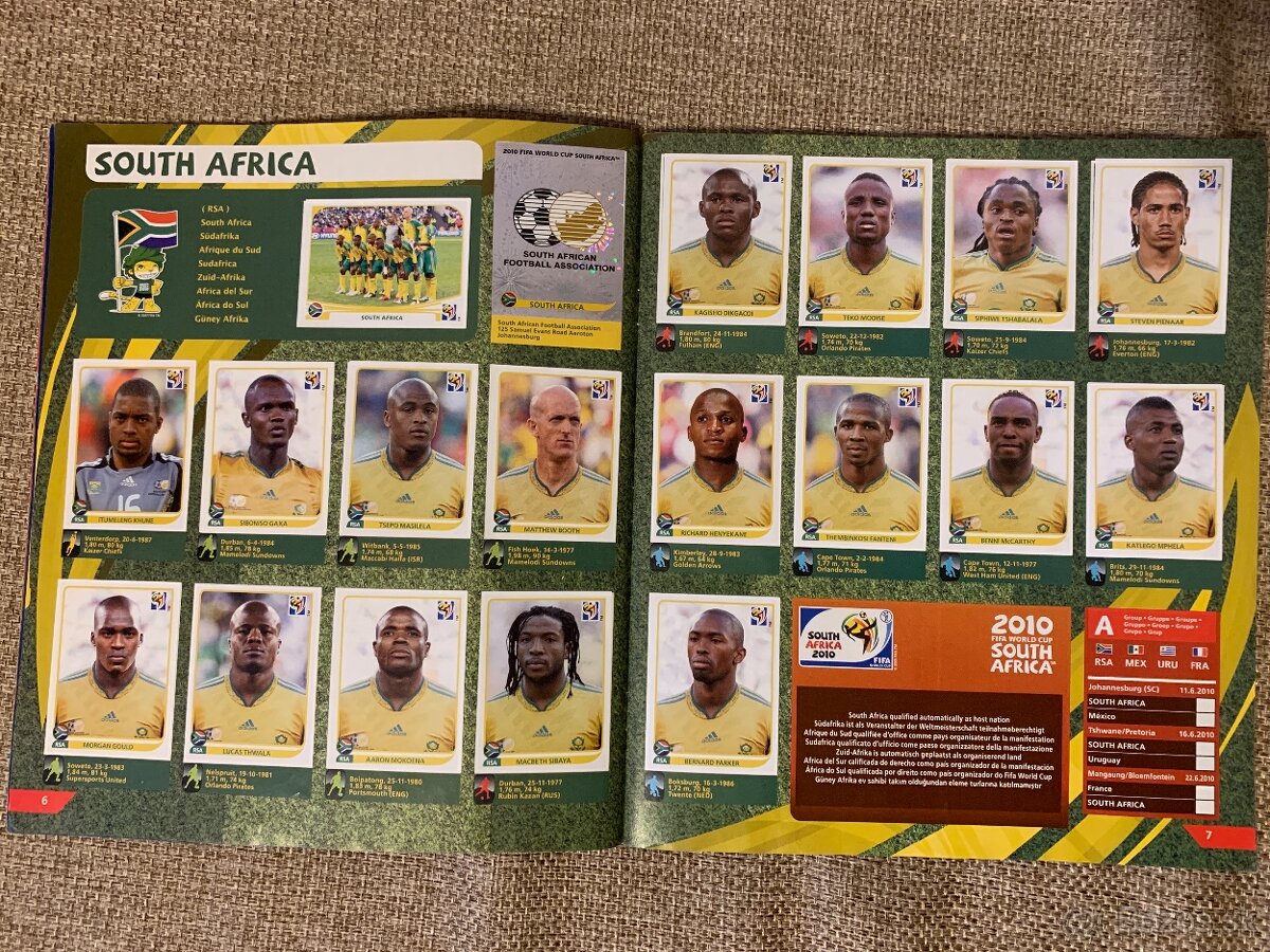 PANINI FIFA 2010 World Cup South Africa / Zberatelský album - 2