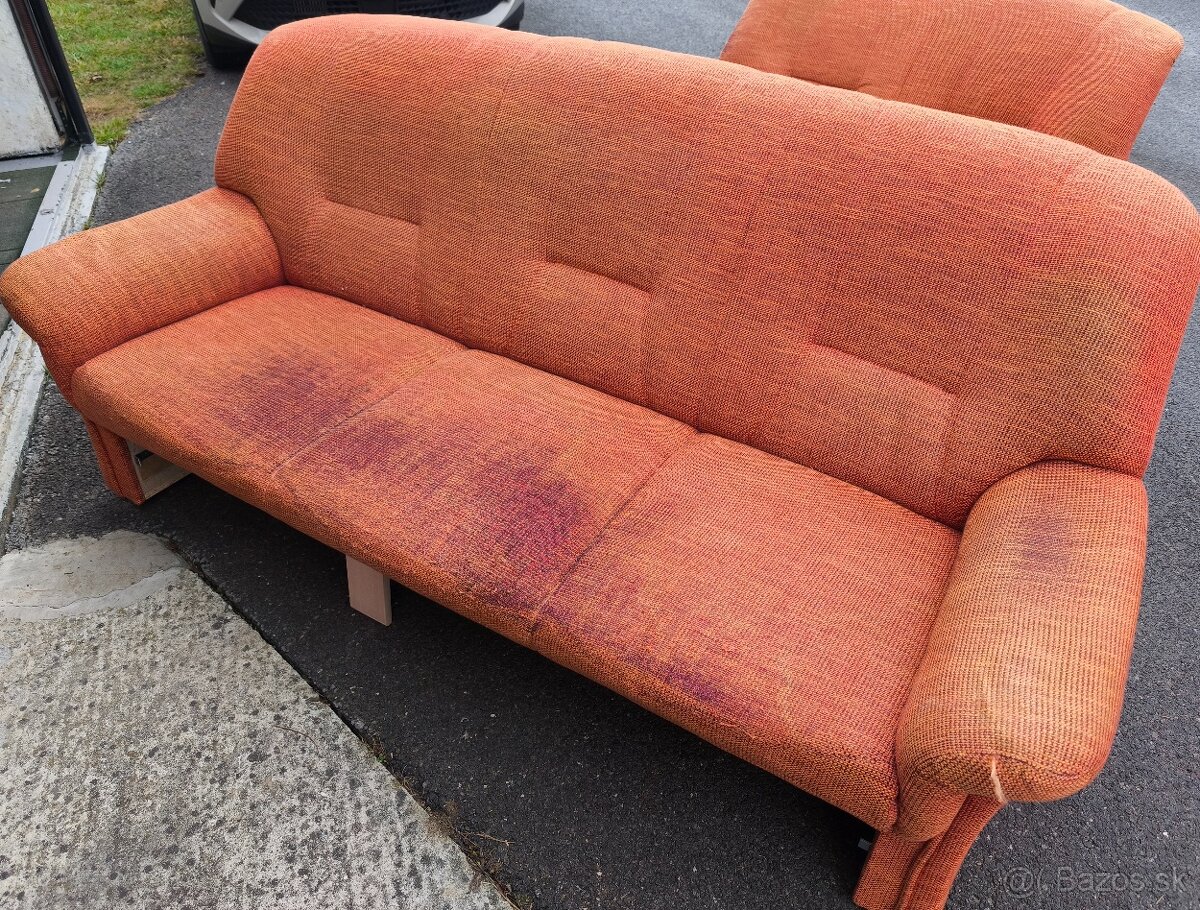 Sedacia súprava (sedačka) 3+2+1 Darujem za odvoz - 2