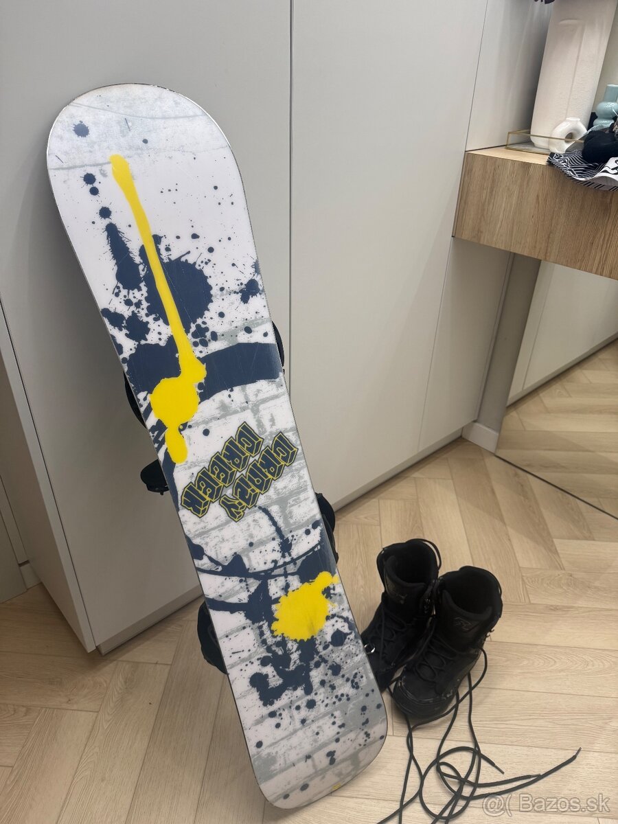 Detský snouboard komplet 128cm. - 2