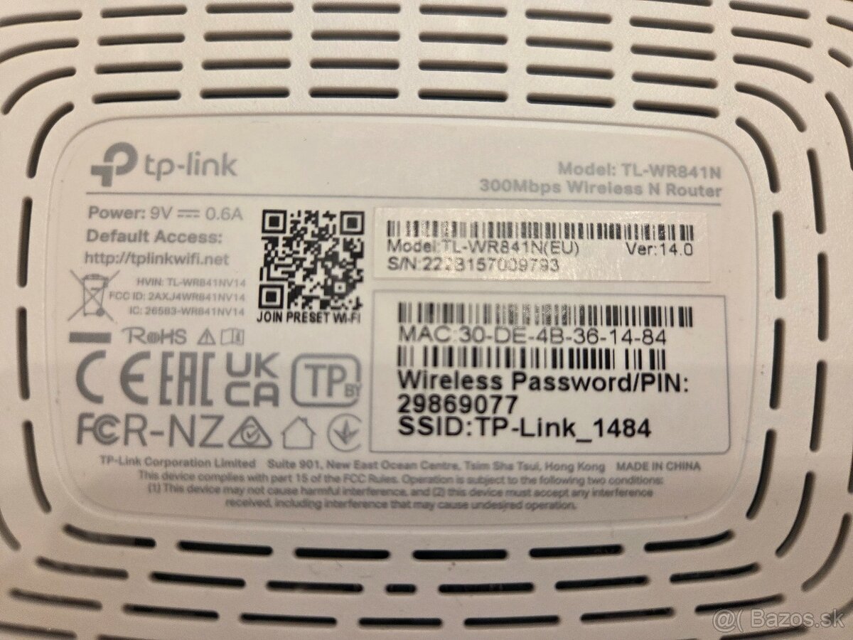 WiFi router TP-Link TL-WR841N + anténa + adaptér - 2