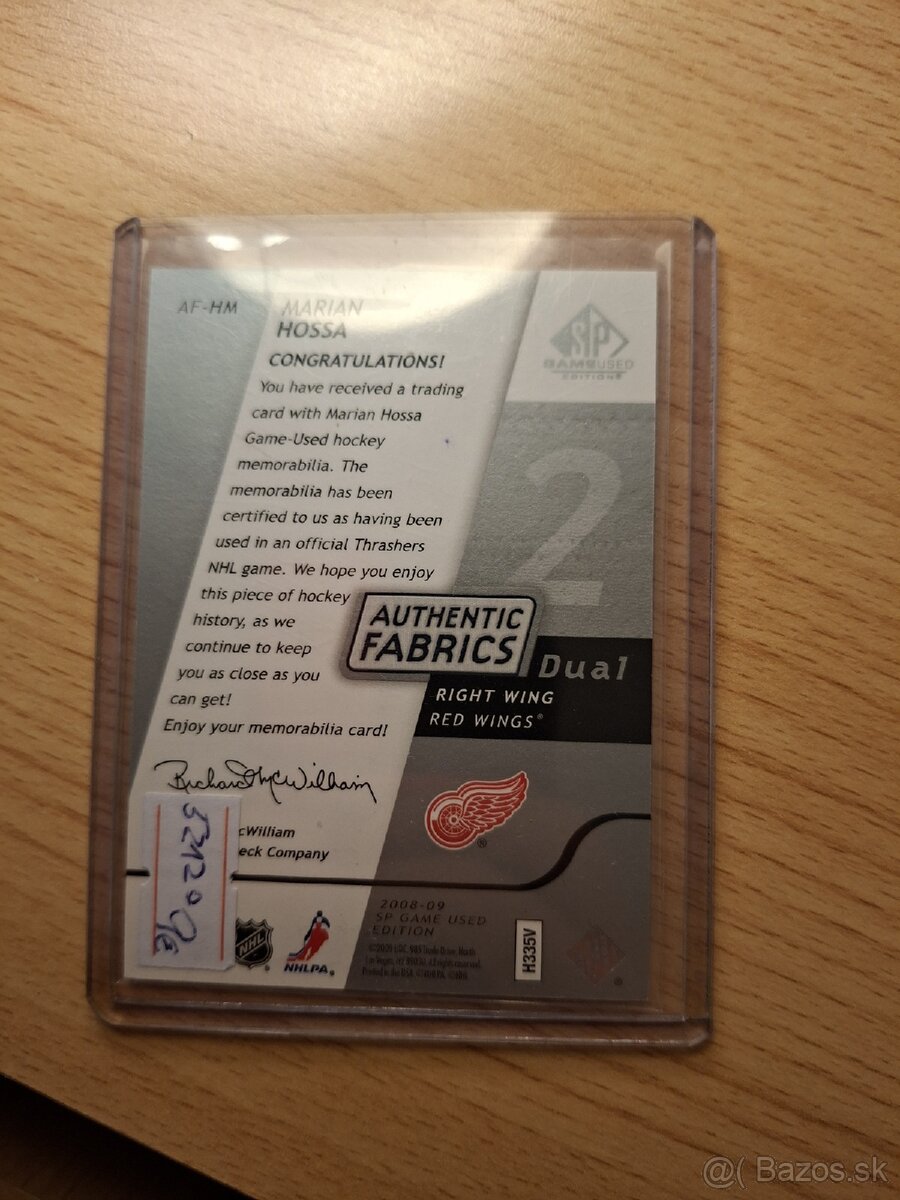 Hokejove karty / kartičky Marian Hossa - 2