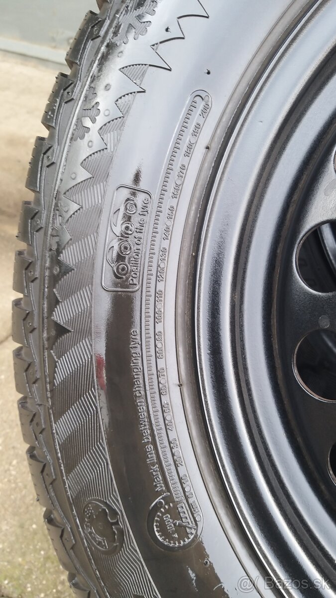 Predám kolesa 15"zimné - 2