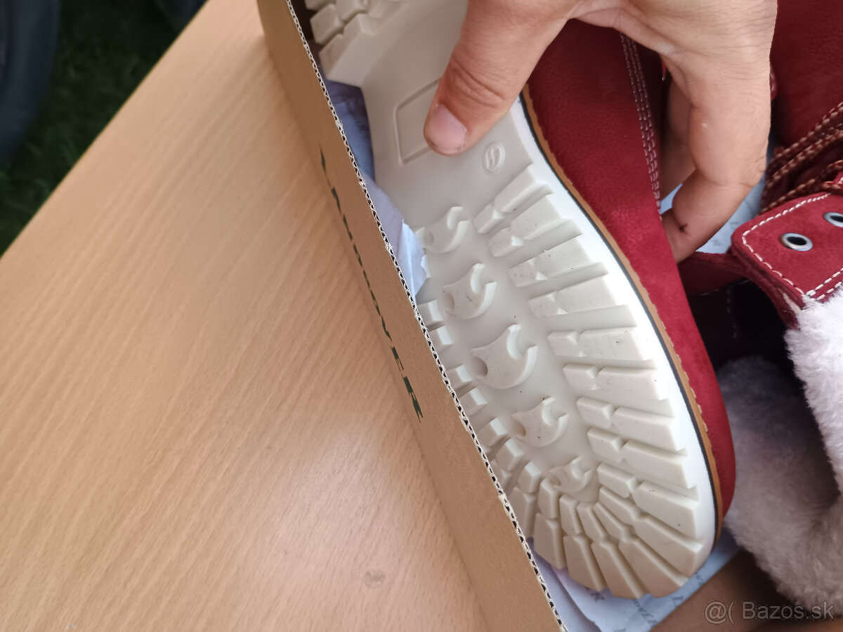 Červené čižmy, zimné topánky - 2