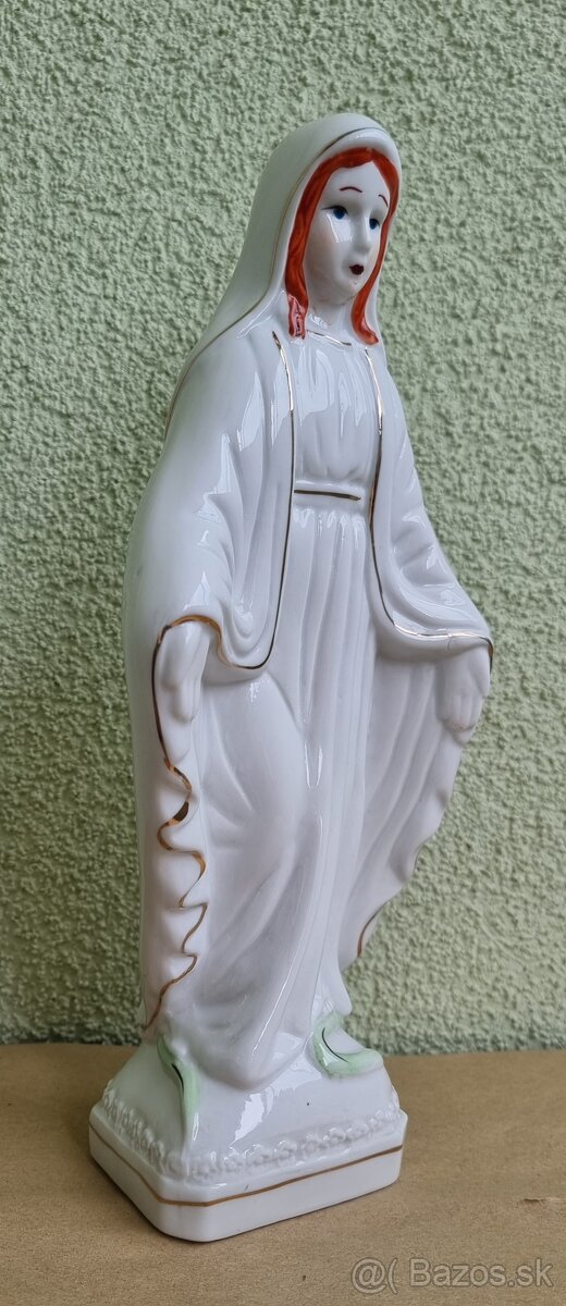 Starožitná porcelánová soška -Panna Mária - 2