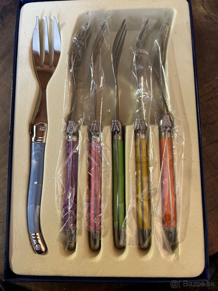 Laguiole dezertné vidličky – sada 6 ks (pôvodne zabalene) - 2