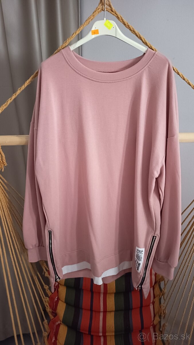Dámska mikina ružová nová XXL - 2