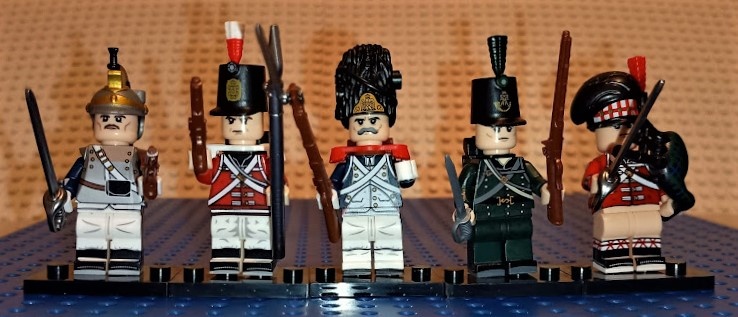 10 ks sada Historickych vojakou+kone - 2