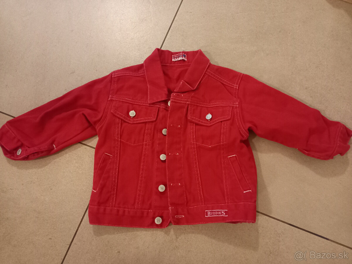 Rifľová bunda a sako pre dievčatko - 2