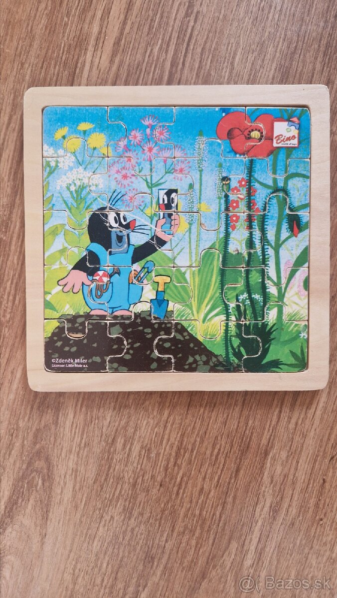 Drevene puzzle krtko + 4 ZADARMO - 2