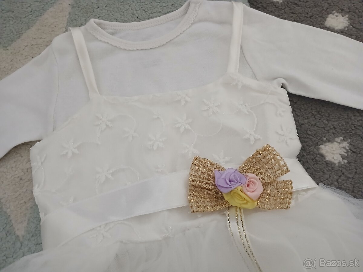 Biele saty na krst/ svadbu 80 - 2