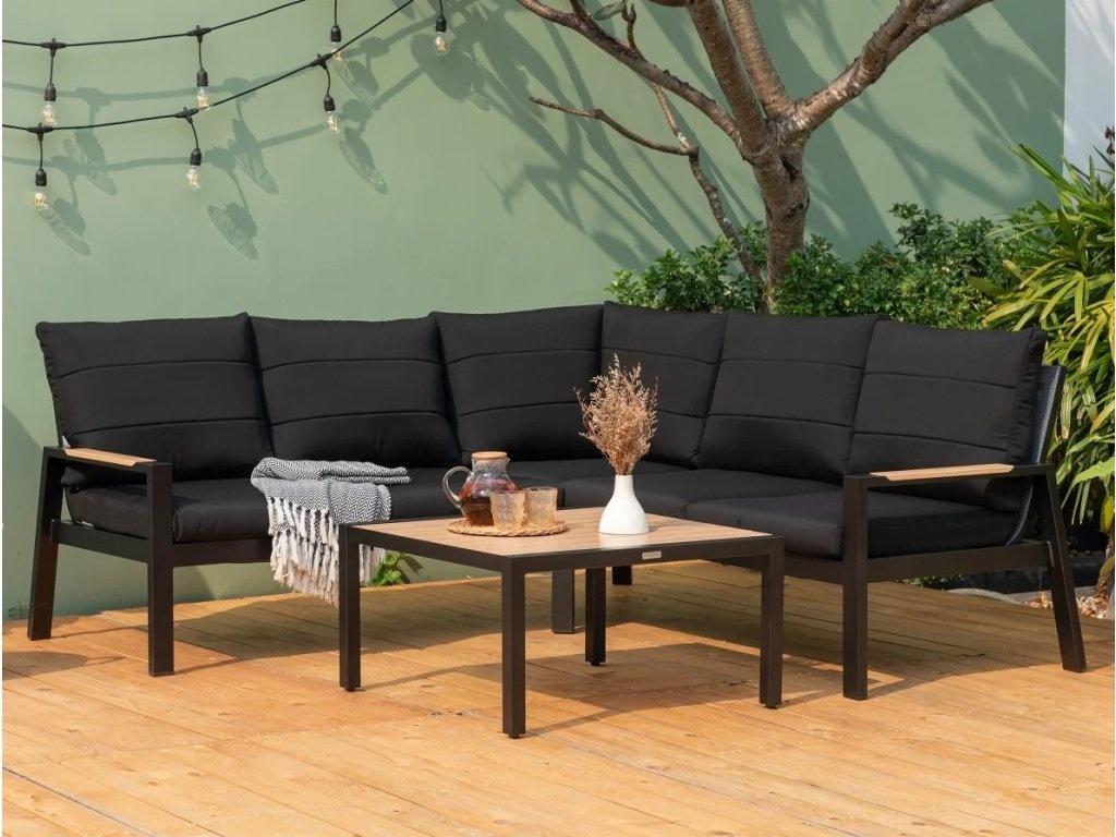 Hliníková rohová súprava čierna - 2