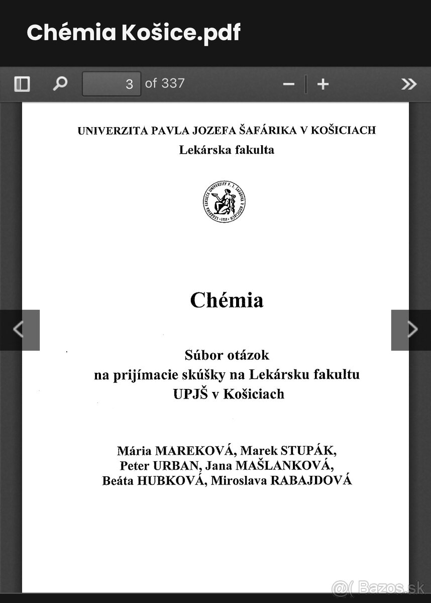 Predám elektronické modelové otázky na prijímačky UPJŠ VŠ,ZL - 2