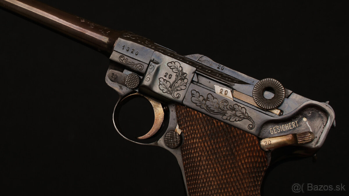 Pištoľ P08 Parabellum kaliber 9mm - nová hlaveň - 2