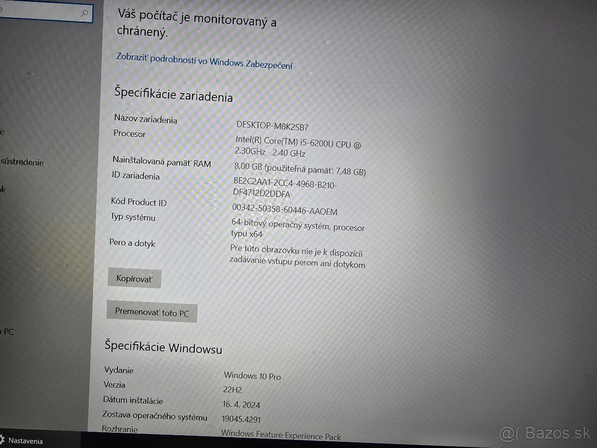 15.6 palcove Lenovo E560 s 8gb ram a intel core i5 procesoro - 2