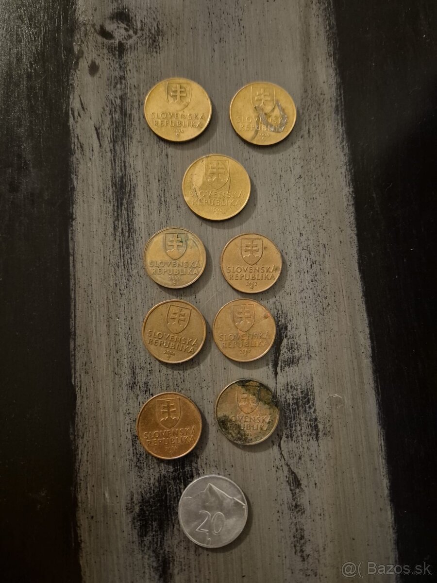 Slovenské koruny - mince - 2