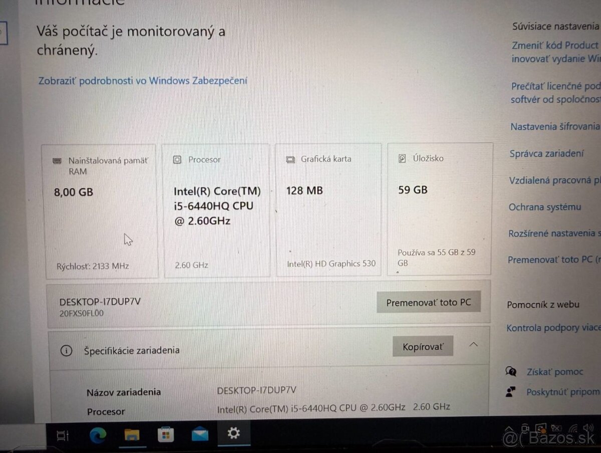 Predám funkčnú použitú matičnú dosku do notebooku T460p - 2