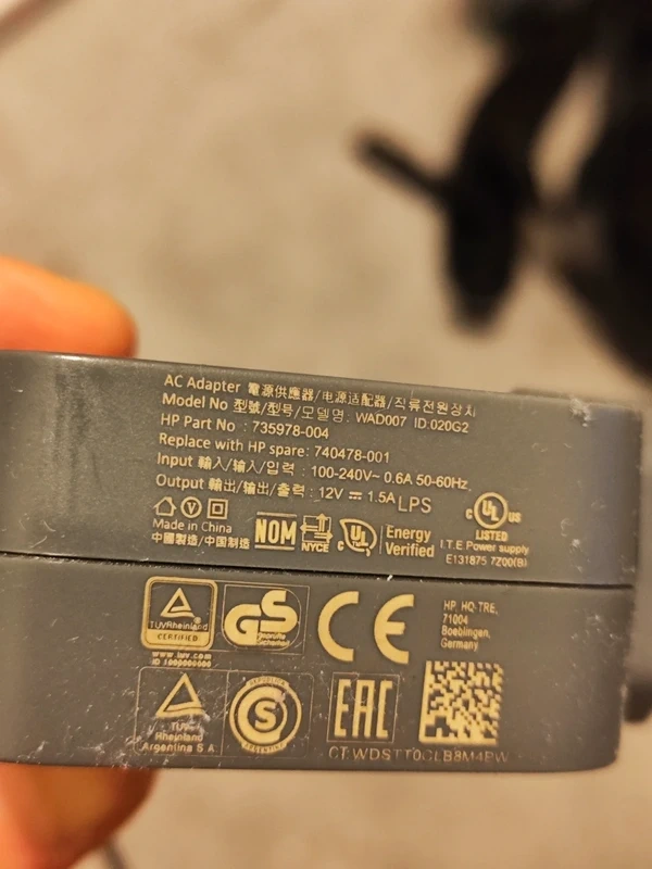 HP adapter 12V 1.5A - 2