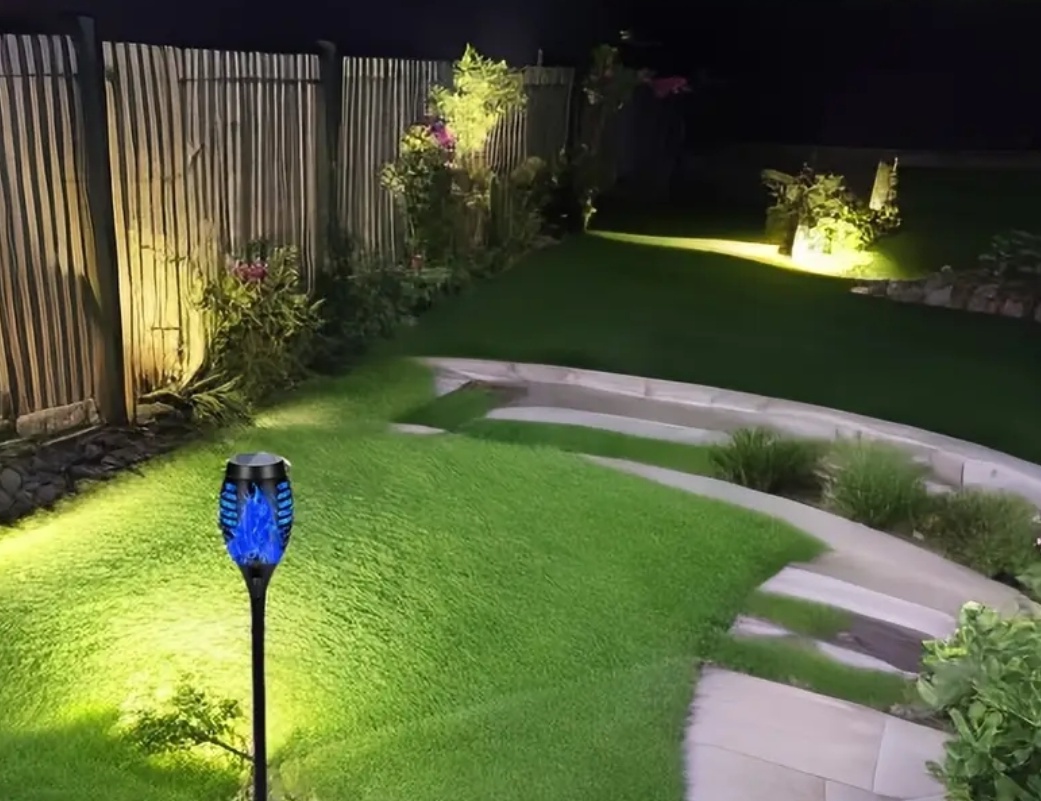 Zahradne solarne modre svetla - lampy - 2