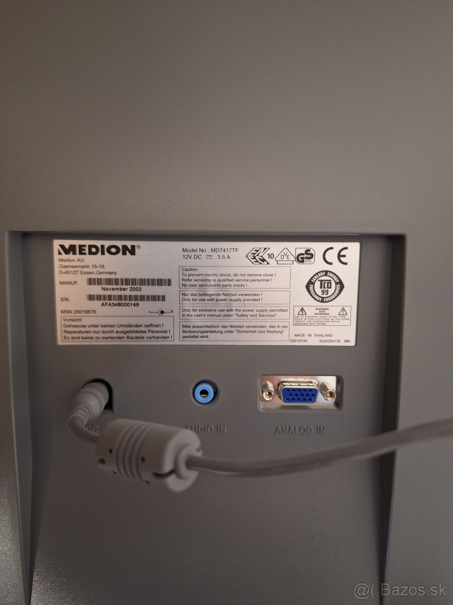 Monitor Medion 17" - 2