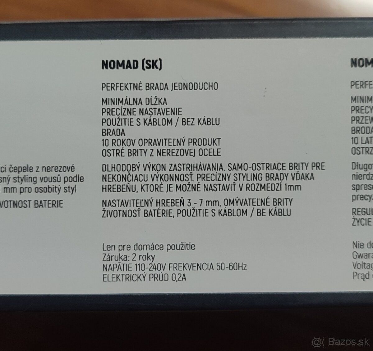 Zastrihávač fúzov TN2300F0 ROWENTA biely - 2