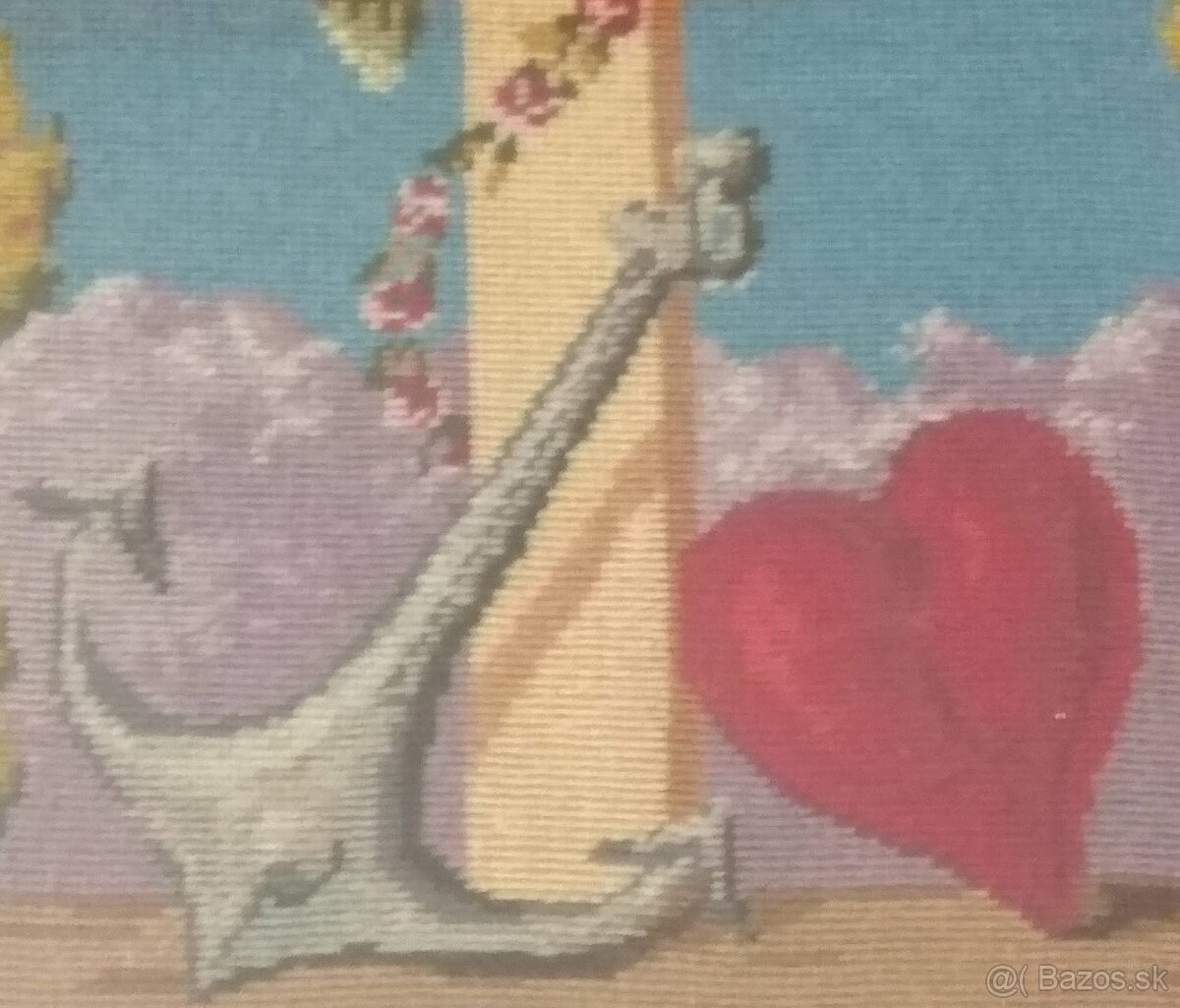 Predám starožitnú tkaninu Viera/Nádej/Láska - 2