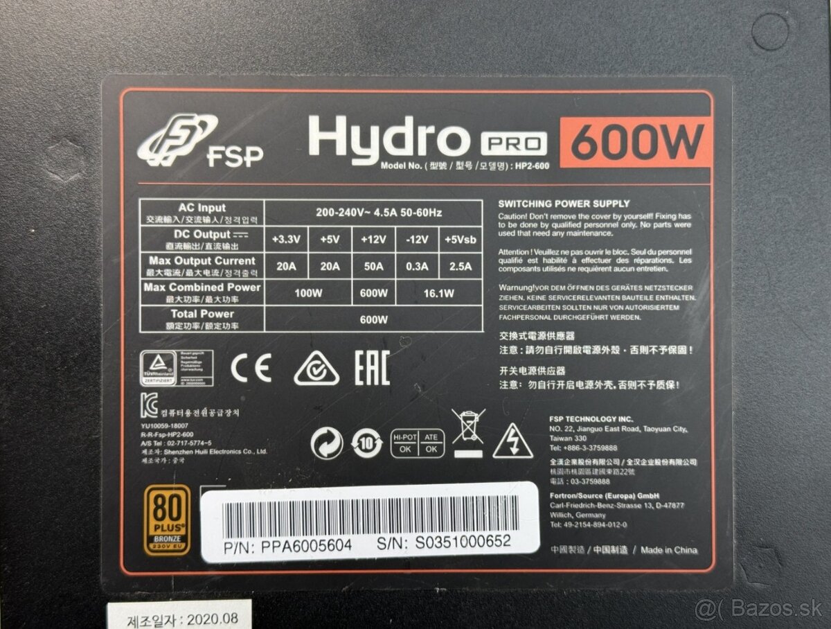 FSP Hydro PRO 600W - 2