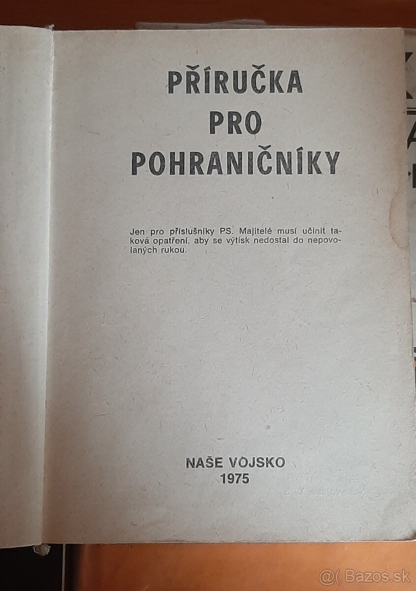 Predám priručka pohraničníka - 2