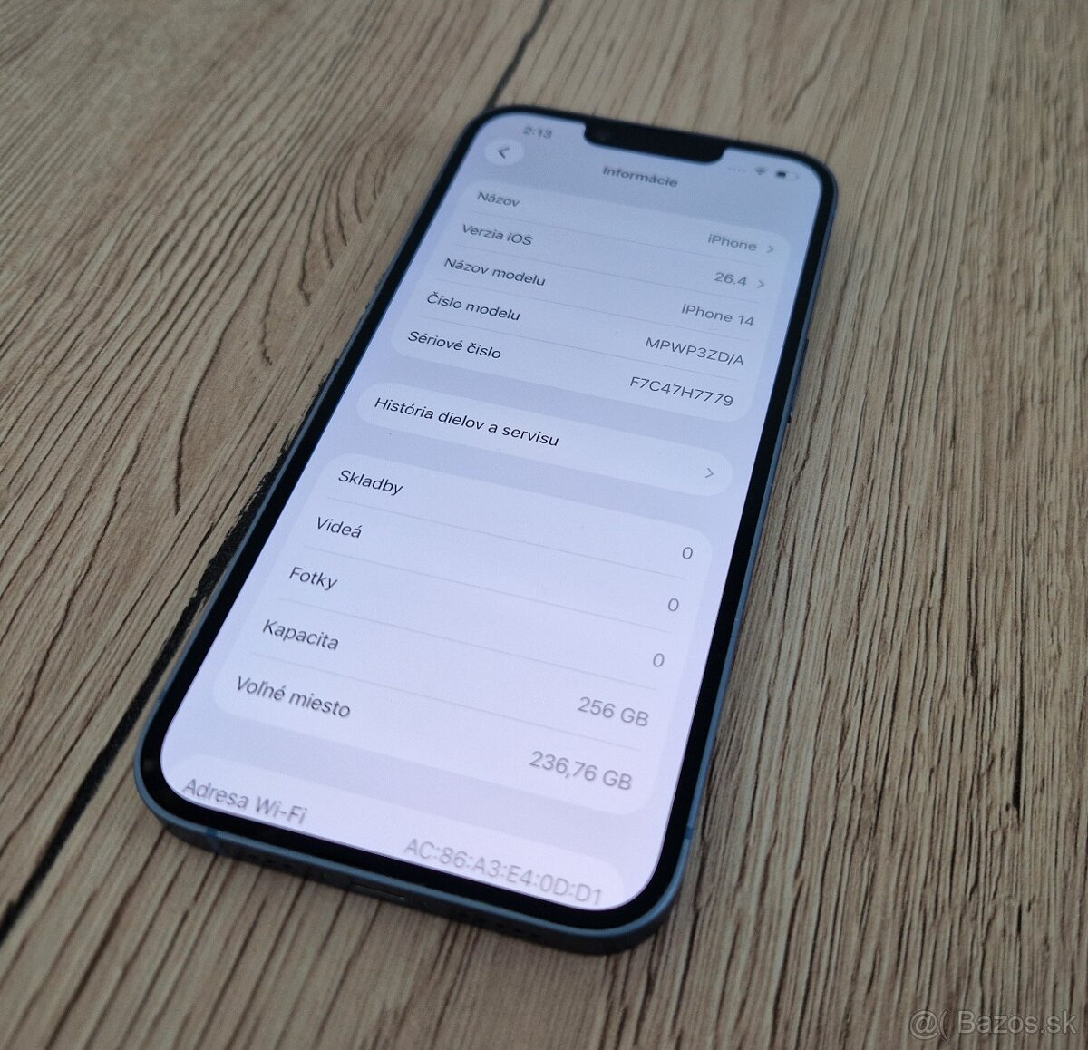 iPhone 14 256gb modrý - 2