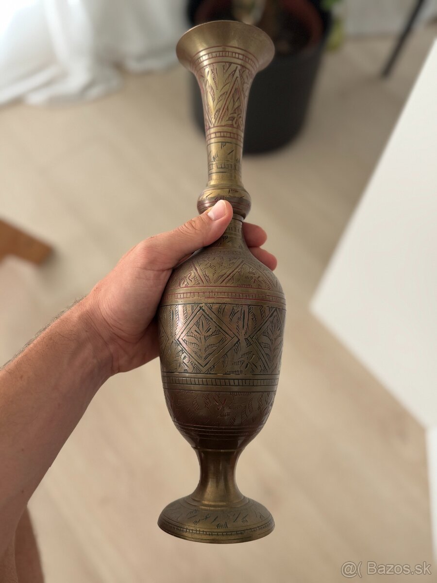 Starozitna Mosadzna Vaza - 2