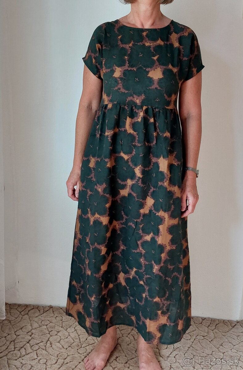 Zelené kvetované šaty-NOVÉ - 2