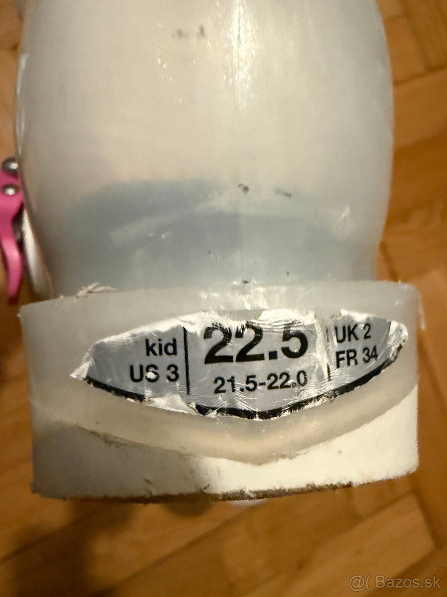 detské rastúce lyžiarky zn.Elan 21,5-22,5 - 2