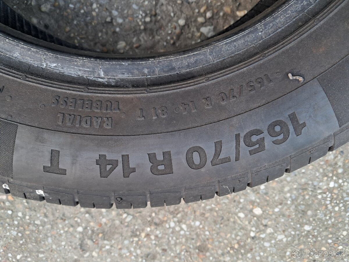 Predam pneumatiky Continental 165 70 14 - 2