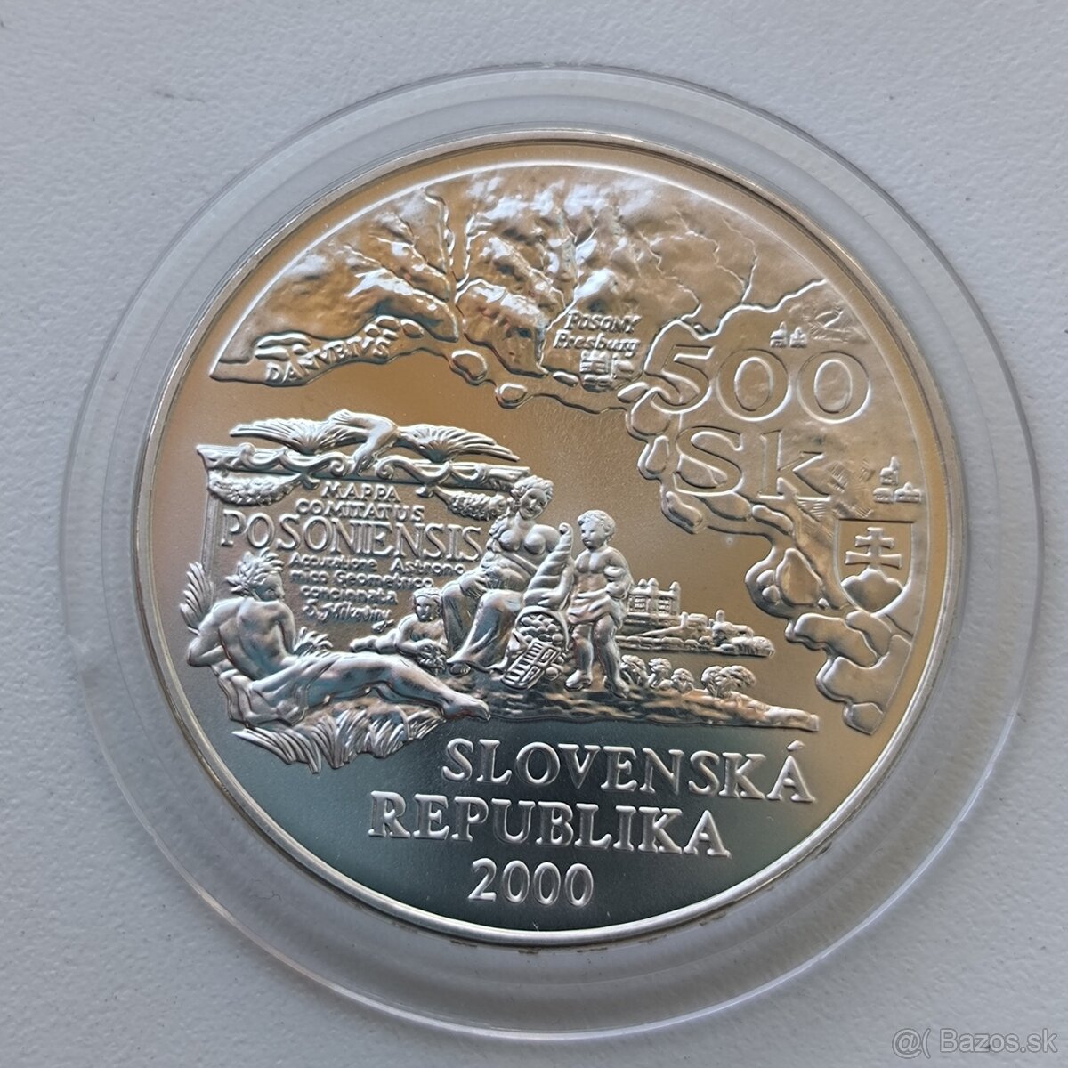 Strieborná minca 500 SK Samuel Mikovíni r. 2000 - 2