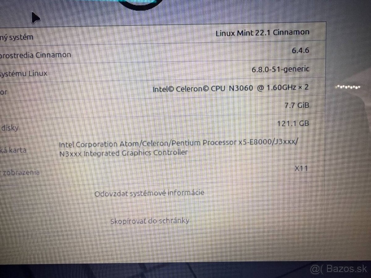 Notebook Dell Celeron N3060 / 8GB RAM / 128GB SSD / HD - 2