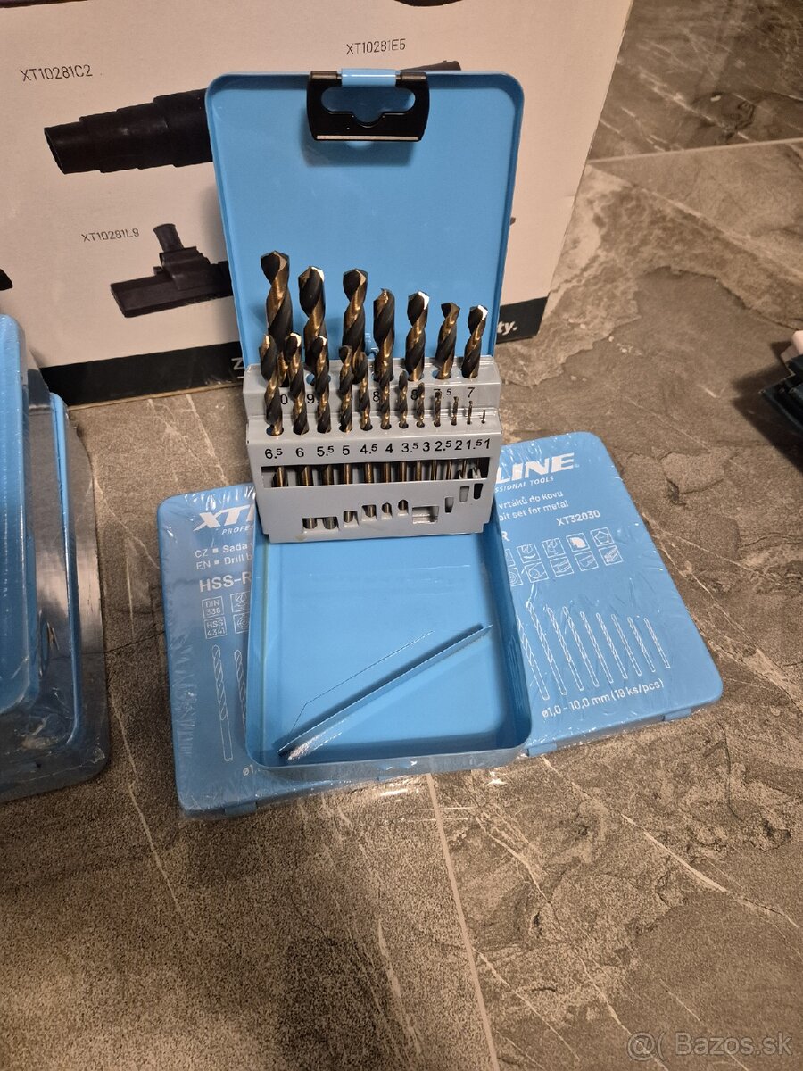 Sady vrtákov do kovu XT Line v plechovej krabičke - 2