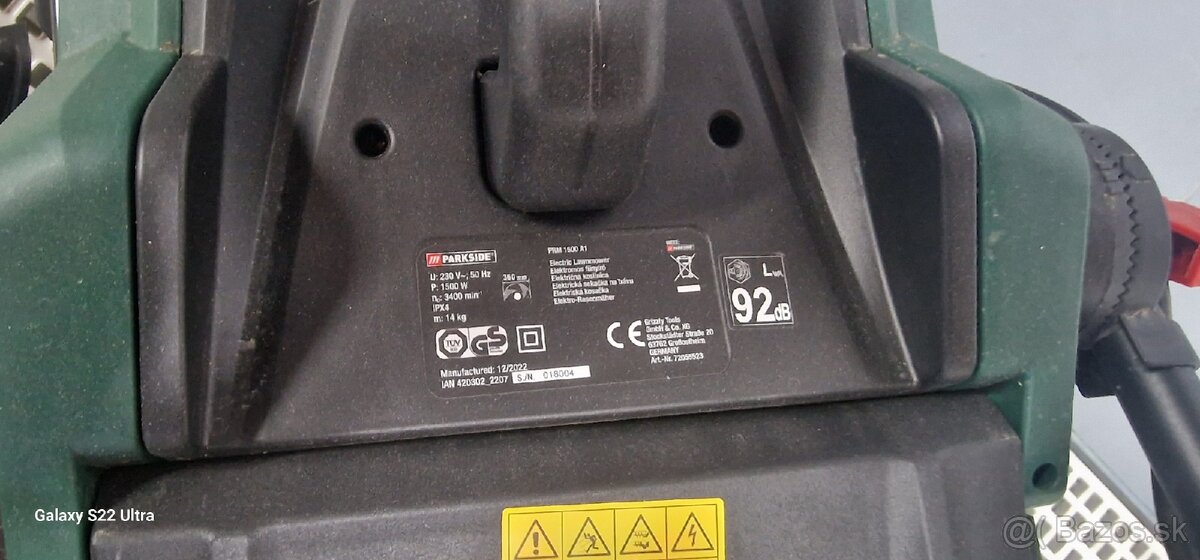 Elektrická kosačka Parkside - 2