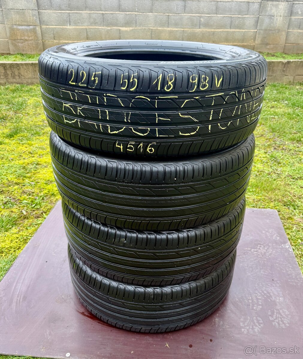 225/55 r18 letné BRIDGESTONE 98V - 2