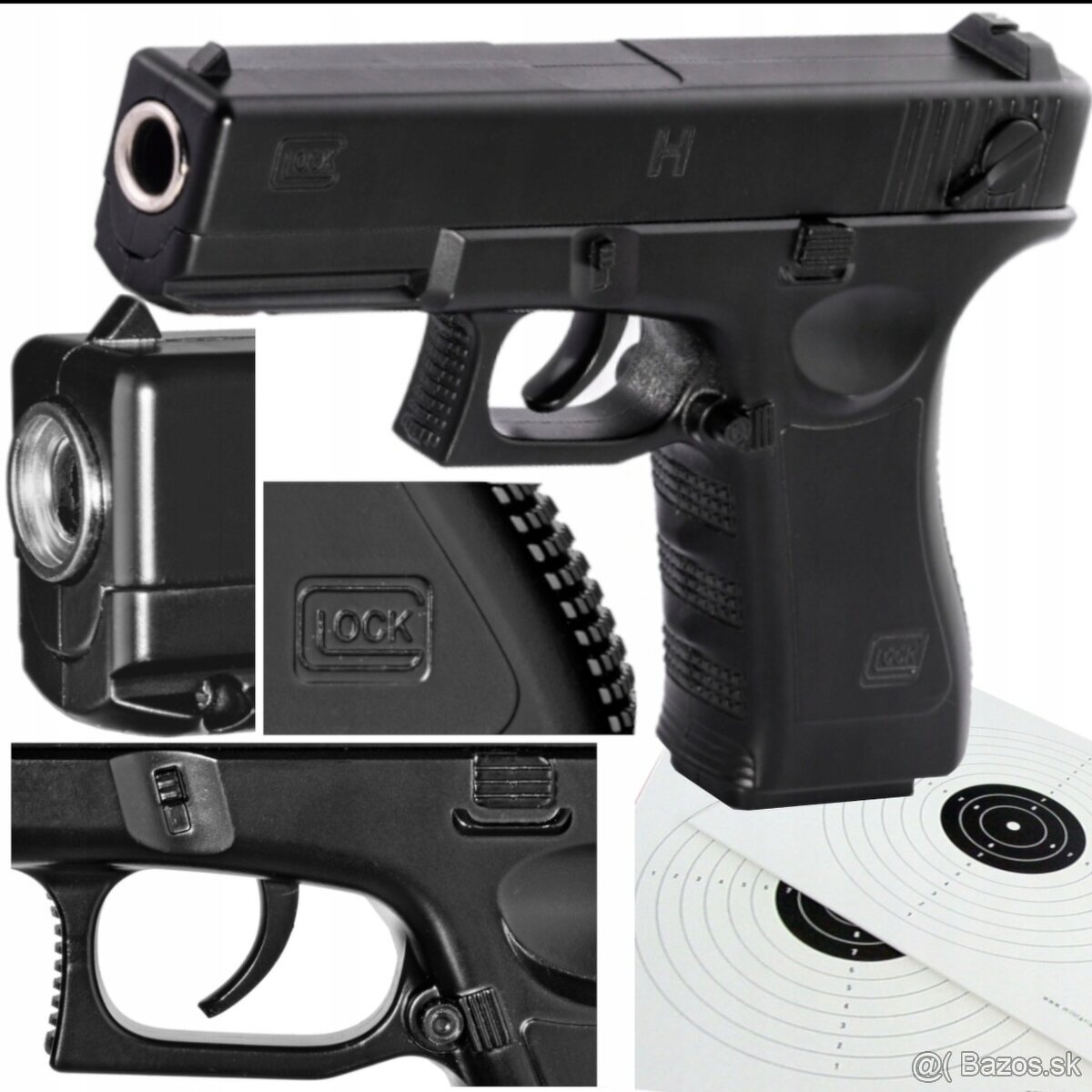 PIŠTOĽ NA GULIČKY GLOCK 17 REPLIKA ASG - 2