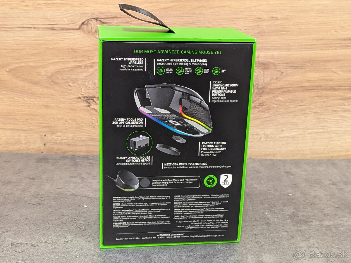 Herná myš Razer Basilisk V3 Pro – Black - 2